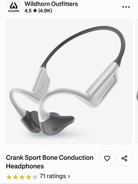 Crank Sport Bone Conduction Headphones — Space Gray/Black